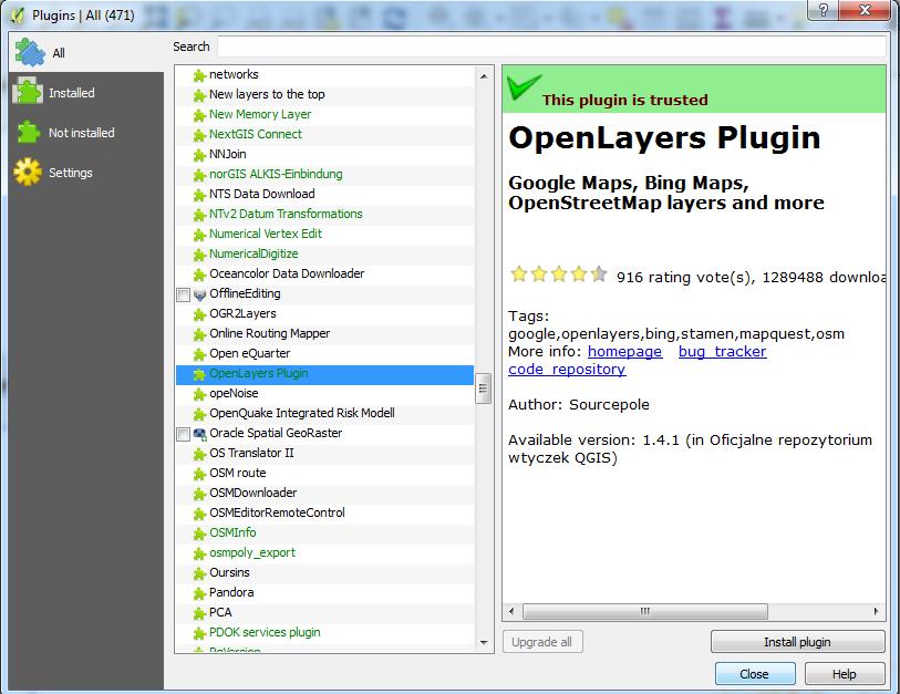 11. Exploring demographic grids in QGIS Install OpenLayers Plugin Select All in Plugin menu and choose