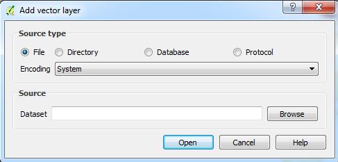 window. Browse to the folder with data, select name of raster layer and open it.