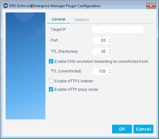 3. Select Configure. If this is an Enterprise Manager, select the CounterACT device on which you want to implement the redirect behavior and select OK. The Plugin Configuration dialog box opens. 4.