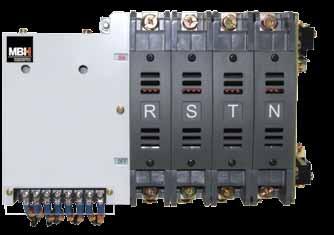 MBH ELECTRIC AU AUTOMATIC TRANSFER SWITCH GENERAL CHARACTERISTICS The ATS is intended for use in