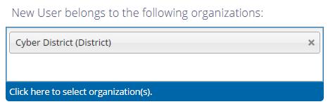 Tip: To remove an organization, click to the right of the building or district name. 5.