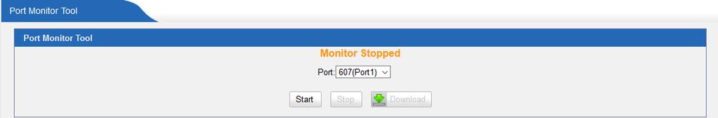 Port Monitor Tool This tool is used to debug a FXS port.