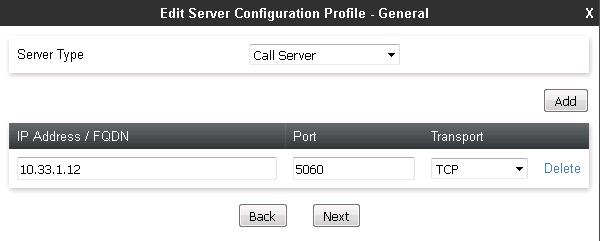 Server Configuration Profile Enterprise From the Global Profiles menu on the left-hand navigation pane, select Server Configuration and click the Add button (not shown) to add a new profile for