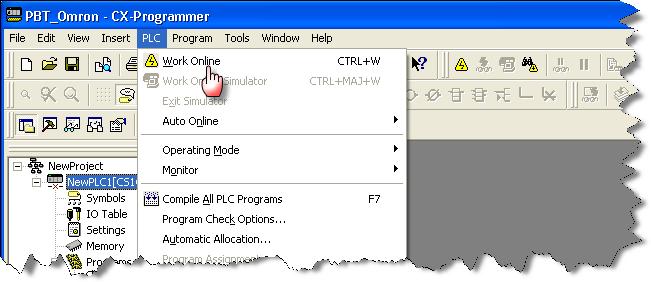 Accessing your PLC through CX-Programmer Chapter 6. 6. Accessing your PLC through CX-Programmer 1.
