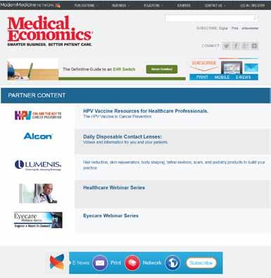 Online Opportunities UBM Medica s content syndication opportunities offer unparalleled access to your target audience coupled with