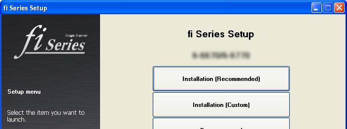 Installation (Custom) 1. Perform steps 1. to 3. in "Installation (Recommended)" (page. 7). 2. Click the [Installation (Custom)] button. 3. Select the check box for the software to install and click the [Next] button.