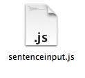 Now we need to create that JavaScript file we planned to use to interact with the sentence input view.
