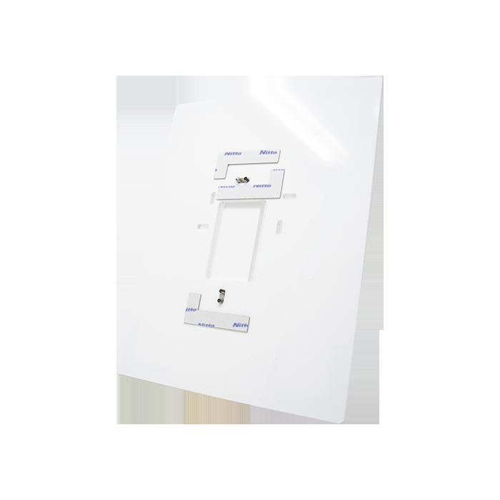 Adapter plate to finish the installation of the Mini Handsfree monitor in case of replacement of flush-mounted or 6711WV ADAPTER PLATE FOR wall-mounted Planux, Smart and Icona