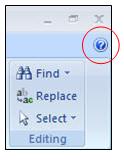 Figure 1 F1 Key for Help Word also provides help by clicking on the question mark located on the top right edge of the