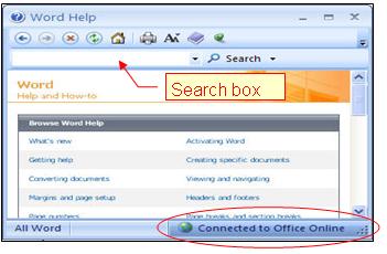 Scroll down and select a topic or type in your keywords to search for. Microsoft on the Web Microsoft on the Web (http://www.microsoft.