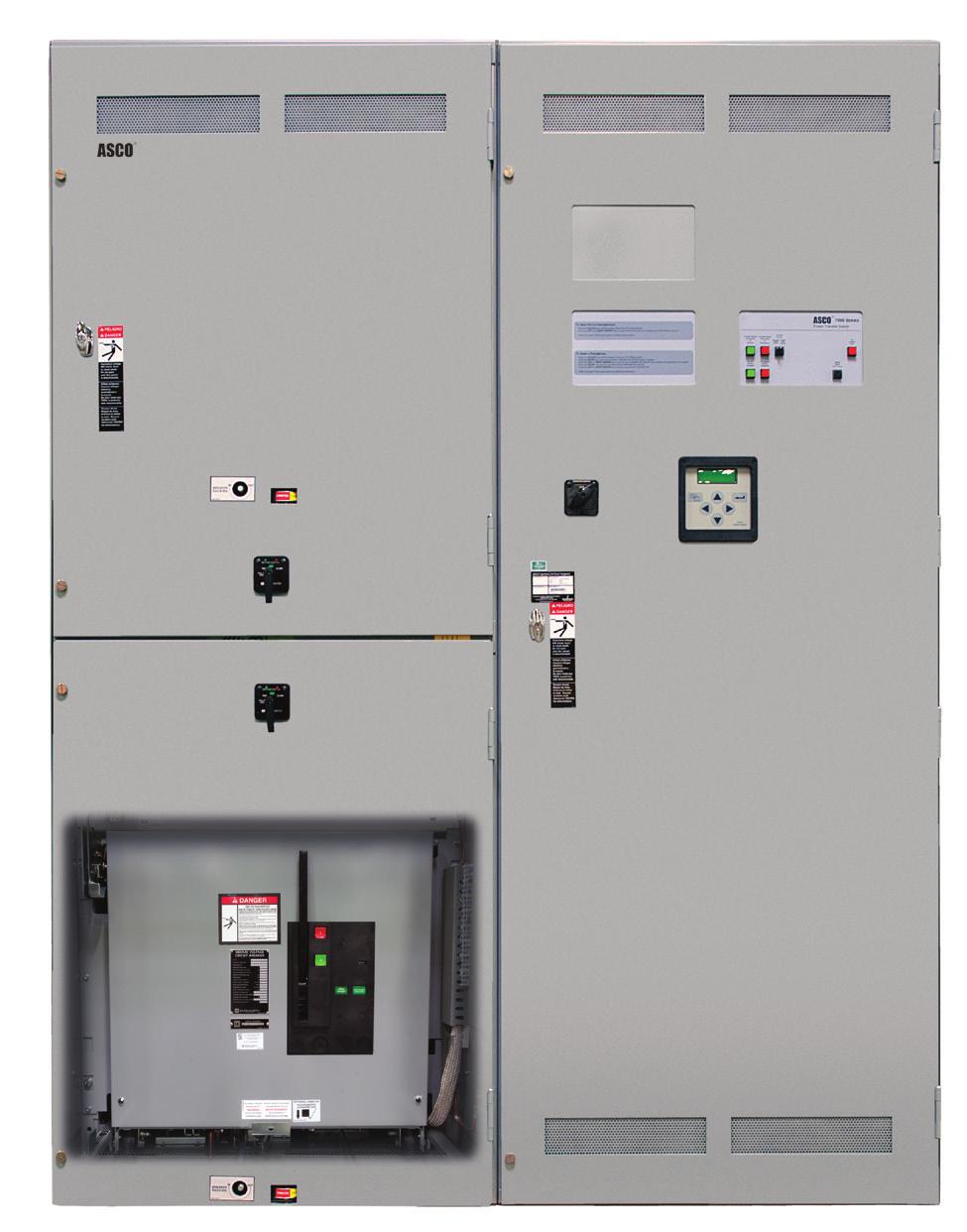 TRANSITION OPTIONS AND CONTROL MODES Open Transition Transfer Switching (OTTS) ASCO Open Transition Transfer Switches feature non-overlapping breaker operation, assuring that electrical power sources