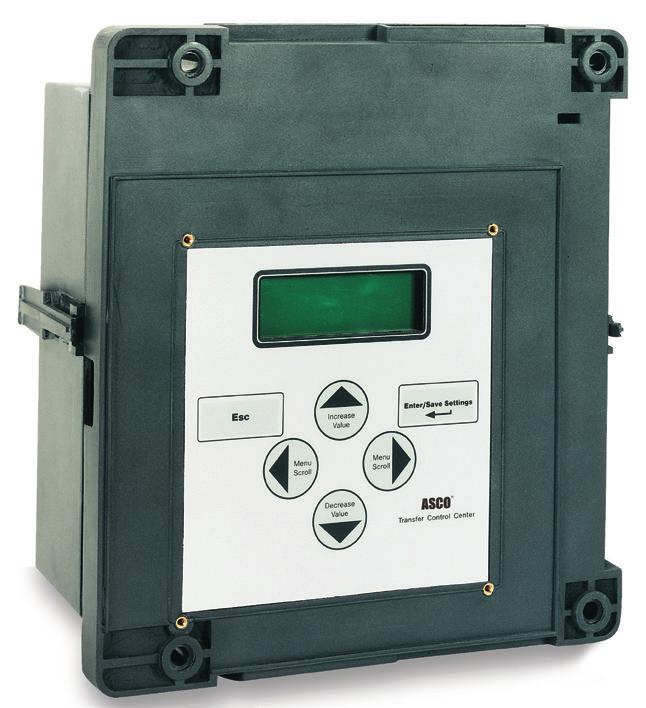 POWER CONTROL CENTER 7000 SERIES Transfer Control Center The ASCO 7000 SERIES Transfer Control Center provides power transfer control to low voltage power transfer switches up to 4000 amperes and