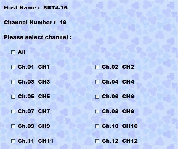 in the above images means that channel three is set as off. these users are not authorize to remote this camera. means that 3. Select the camera for remote, and click submit button. 4.