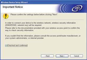 Wireless Network Windows Configuration using the Installation CD-ROM and temporarily using a USB cable (Windows only) 10 Configure the wireless settings d Choose Wireless Setup and Driver Install