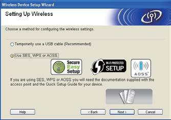 Wireless Network Windows f Choose Wireless Setup and Driver Install (Recommended), and then click Next.