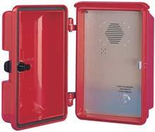 Outdoor Housings are constructed of die cast aluminum and electrostatically deposited enamel finish GB90 series of telephones are equipped with either a push latch or a push key lock All housings are
