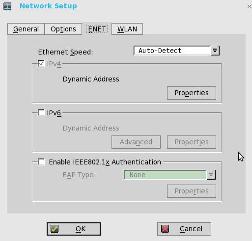 a b c d Ethernet Speed Normally the default (Auto-Detect) should be selected, but another selection can be made if automatic negotiation is not supported by your network equipment.