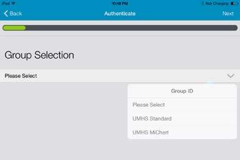Select UMHS Standard if you wish to access Exchange only. B.