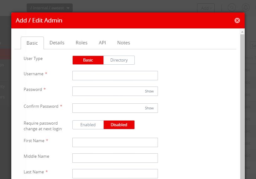 Creating an administrator account When you sign up for VSDM, you'll be given an admin account to use.