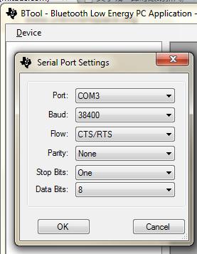 Usage with BTool if it is UART/RS232, (port# need to be