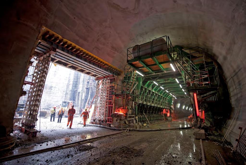 Zurich Cross - City Link, Section 3 Weinberg Tunnel: Acces Shaft and Tunnel Lining SBB SBB