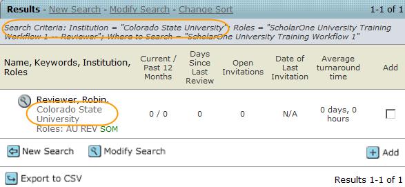Advanced Search Results Search multiple fields such as institution or department. Wild card searches can be used in this section.