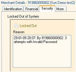 Locked out of system Is the terminal locked for some reason? o Locked out? by office or by Dealer-Digger, o 3 Times?