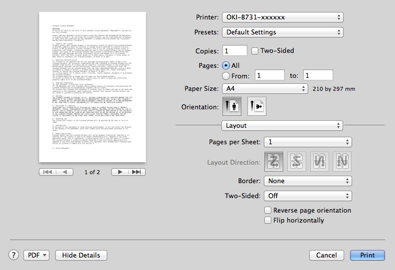 Selects this option when you want to print the remaining pages from the specified tray.