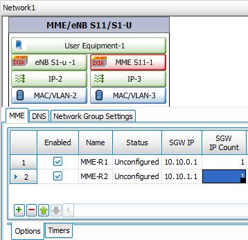 EPC Test Case: Handovers Step by Step Instructions 1. Insert a new NetTraffic on the server side.