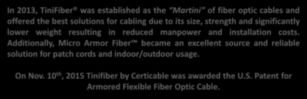 Additionally, Micro Armor Fiber became an excellent source and reliable