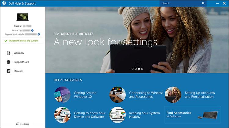 Dell apps available, you can download them from the Microsoft Store.