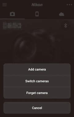 Users of ios will then need to request ios to forget the camera as shown below.