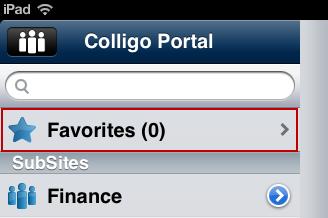 MANAGING FAVORITES You can add your frequently viewed items to your Favorites list for quick and easy access.