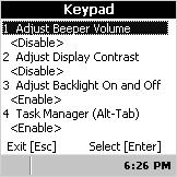 Disabling or Modifying Keypad Functions You can disable the functionality of several keys on the keypad if you want to restrict the ability to perform adjustments made from the keypad, such as