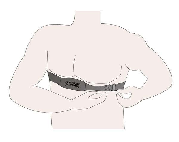 Adjust the strap to fit your chest and make it tight enough to prevent dropping while you are jogging. 4.