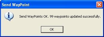 If the memory space is full, you need to delete some waypoints