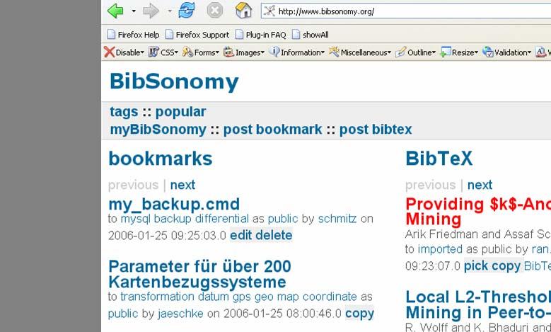 Folksonomies Folksonomies allow users to assign tags to resources in order to manage bookmarks, photos,