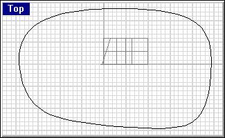 CREATING SURFACES To create a surface from a closed planar curve: 1 Draw a Curve from Control Points in the Top viewport. Make sure it is closed.
