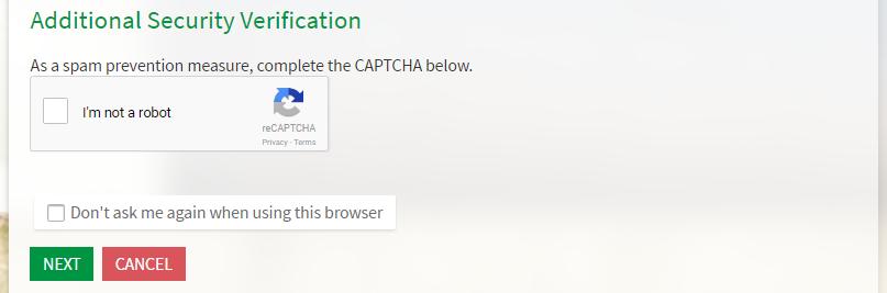 Completing CAPTCHA at Login When you log into your MyChart account, you will be asked to complete the CAPTCHA question as an additional security verification measure to make sure that you are not