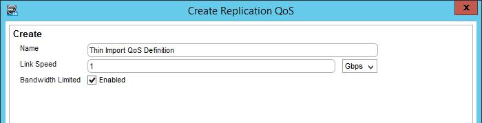 If a Quality of Service (QoS) definition does not exist on the SC Series array, a prompt will appear to create one. Click Yes to continue. Clicking No will cancel the import process.