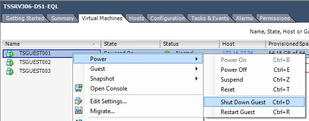 Importing PS Series and MD3 VMware volumes 3. Click the Virtual Machines tab. 4.
