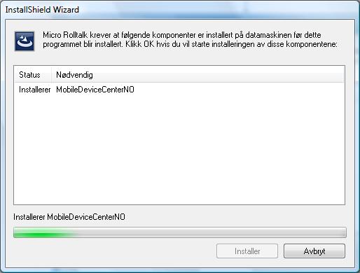WIN 7 8. Click OK in the Install Shield Wizard dialog box to start the installation.