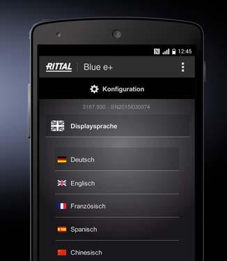 multilingual, industry-grade display Blue e+ update function For updating Blue e+