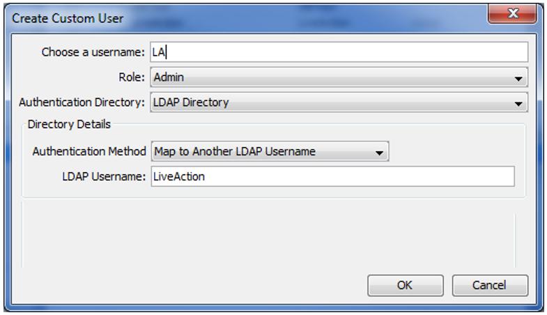 Next, select the Role, and make sure to select LDAP Directory for the Authentication Directory.