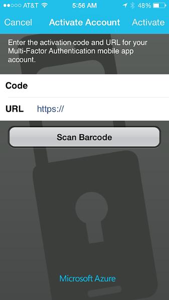 Activate the mobile authentication app on