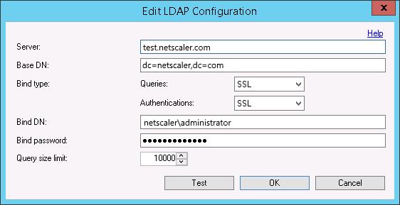 1. Select Use Specific LDAP configuration. 2.