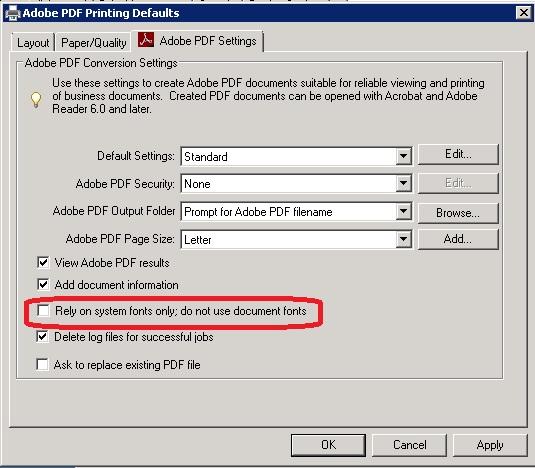 The Adobe PDF Properties window will open. 8. Select the Advanced tab. 9.
