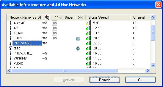 If no configuration profile exists for that network, the Profile Management window will open the General tab screen.