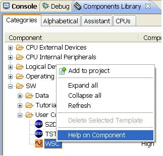 Add WSC to project Refer to Figure 4, select Add to project The components are now visible in the Component folder in