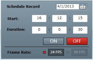 7.2 Record options SI-100 can schedule record and auto stop at specific time.
